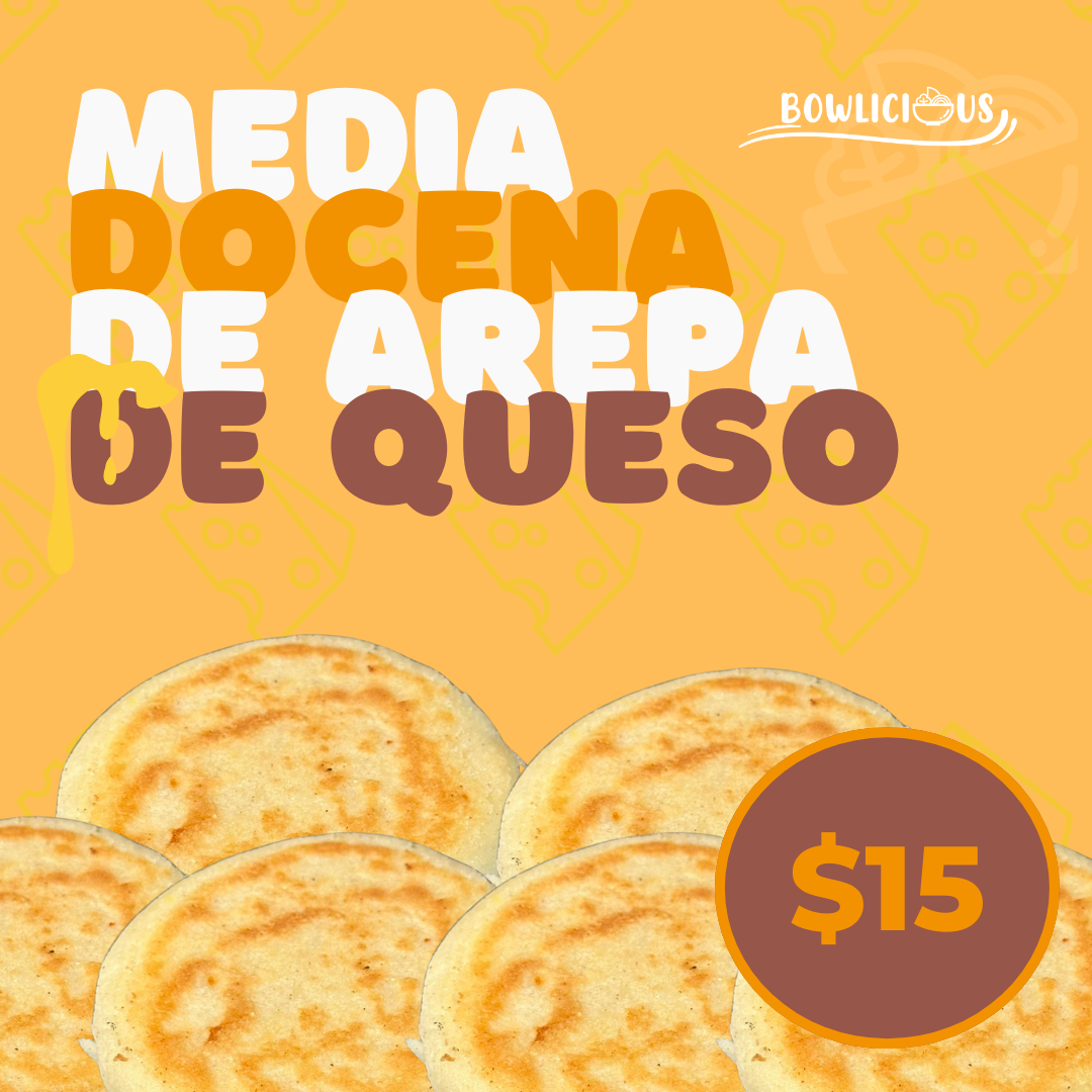 Media Docena de Arepas de queso